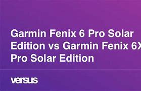 Image result for Garmin Fenix 6 vs 6X