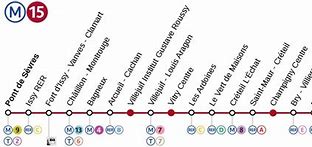 Image result for Paris Metro Line 15 Map
