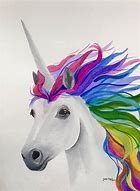 Image result for Watercolor Unicorn Head