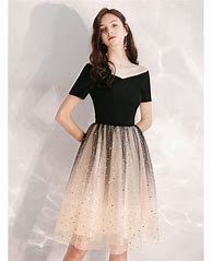 Image result for Black and Champagne Dresses