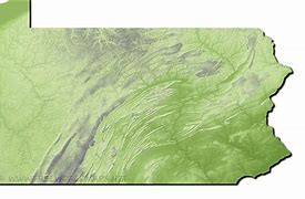 Image result for Pennsylvania Physical Map