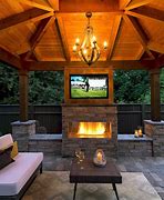 Image result for DIY Backyard Gazebo with Fireplace