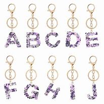 Image result for Letter Keychain Women A