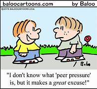 Image result for Positive Peer Pressure Cartoon