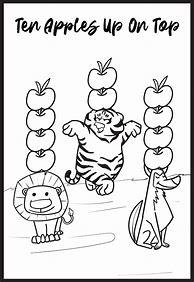 Image result for 10 Apples Up On Top Coloring Page