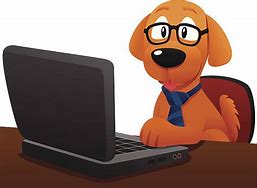 Image result for Cute Animal Watching a Computer Clip Art