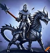 Image result for Knight Riding Dragon