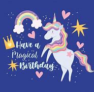 Image result for Unicorn Birthday Card SVG Free