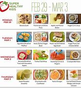 Image result for Healthy Meal Plan for Children