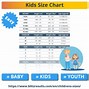 Image result for Kids Clothes Size Chart Number 110