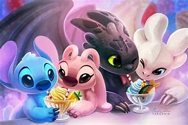 Image result for Adorable Stitch and Toothless