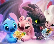 Image result for Stitch and Toothless Laptop Wallpaper