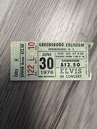Image result for Elvis Concert Tickets