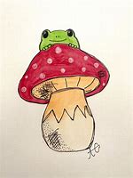 Image result for Cute Mushroom Frog Drawing