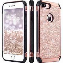 Image result for Silver Glitter Case On iPhone 7 Plus Rose Gold