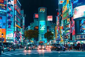Image result for Japan City Night Skybox