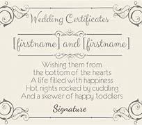 Image result for Funny Wedding Certificate