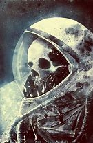 Image result for Astronaut Skull Drawing
