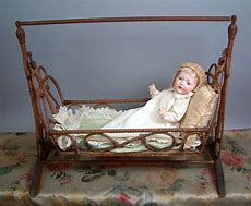 Image result for Antique Doll Cradle