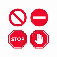 Image result for Stop Sign Vector Art