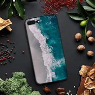 Image result for iPhone 7 Plus Matte Black Ocean Waves Case