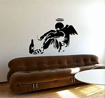 Image result for Banksy Fallen Angel Stencil