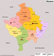 Image result for Serbia-Kosovo Map