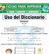 Image result for Uso Del Diccionario