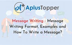 Image result for Examples of Message Writing