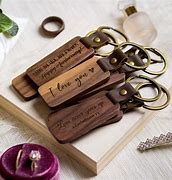 Image result for Personalized Wooden Key Chains