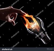 Image result for Light Bulb On Fire