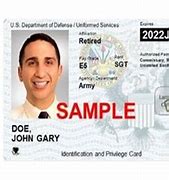 Image result for DoD Dependent ID Card