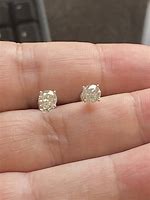 Image result for Real Diamond Stud Earrings