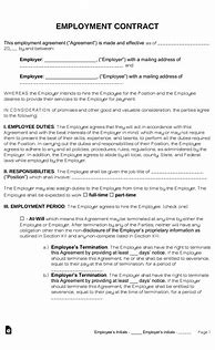 Image result for Employment Contract Example PDF