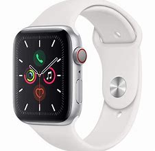 Image result for Apple Watch Series 5 Silver Stainless Aluminum