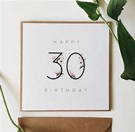 Image result for DYI 30th Birthday Card