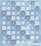 Image result for Cell Phone App Icons Blue