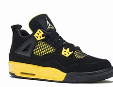 Image result for Air Jordan 4 Black Yellow