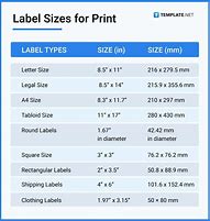 Image result for Smallest Printer Label Size