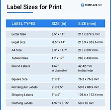 Image result for Address Label Sizes