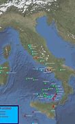 Image result for Italy Volcanoes Map
