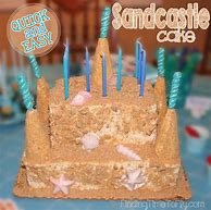 Image result for Easy Sand Castle Cake