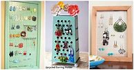 Image result for DIY Earring Holder Ideas for Shop