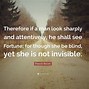 Image result for Fortune Is Blind but Not Invisible Mean