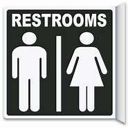 Image result for Additional Restrooms Sign