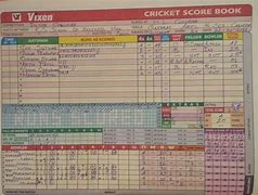 Image result for Blank Cricket Score Sheet