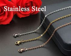 Image result for Stainless Steel Chain Necklace