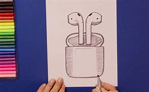 Image result for iPhone 8 with Air Pods Drawing