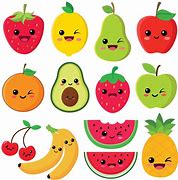 Image result for Cute Cartoon Fruit
