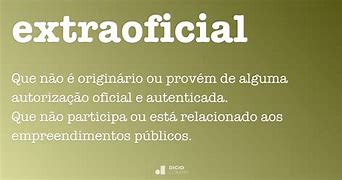 Image result for extraoficial